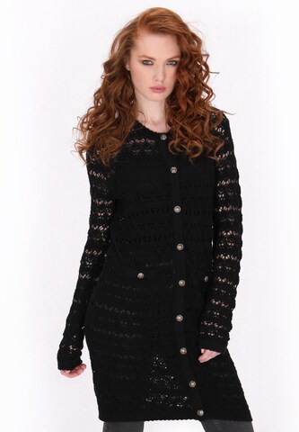 DreiMaster Vintage Вязаная кофта в Черный: спереди