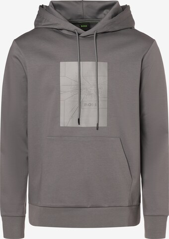 BOSS Sweatshirt ' Soody Mirror ' in Grey: front