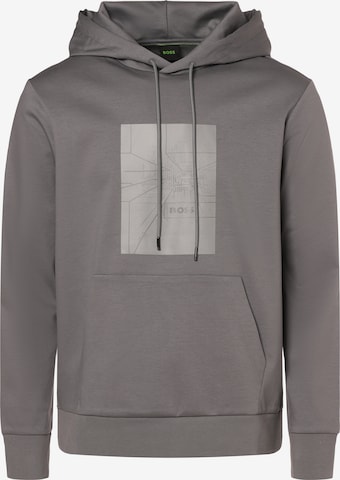 BOSS Black Sweatshirt ' Soody Mirror ' in Grau: predná strana