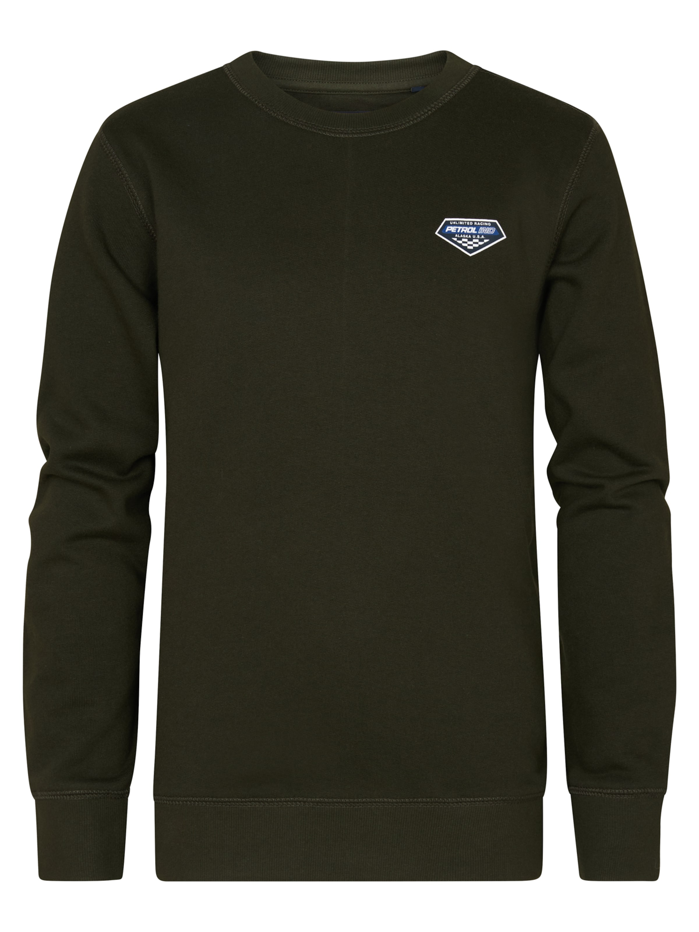 Petrol Industries Sweatshirt 'Alyeska' in Groen: voorkant