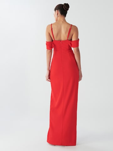 BWLDR - Vestido 'Amaliah' en rojo: atrás