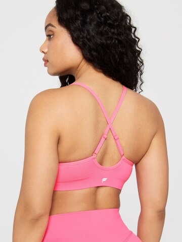 Fabletics Bustier BH 'SLEEK SEAMLESS STRAPPY LOW IMPACT BRA' in Pink