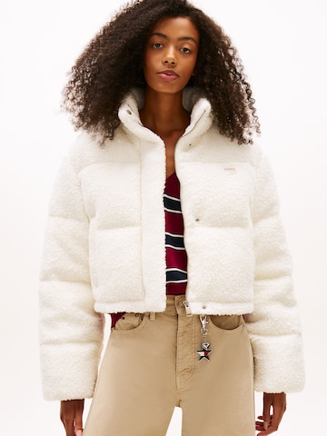 Tommy Jeans Prehodna jakna | bela barva: sprednja stran