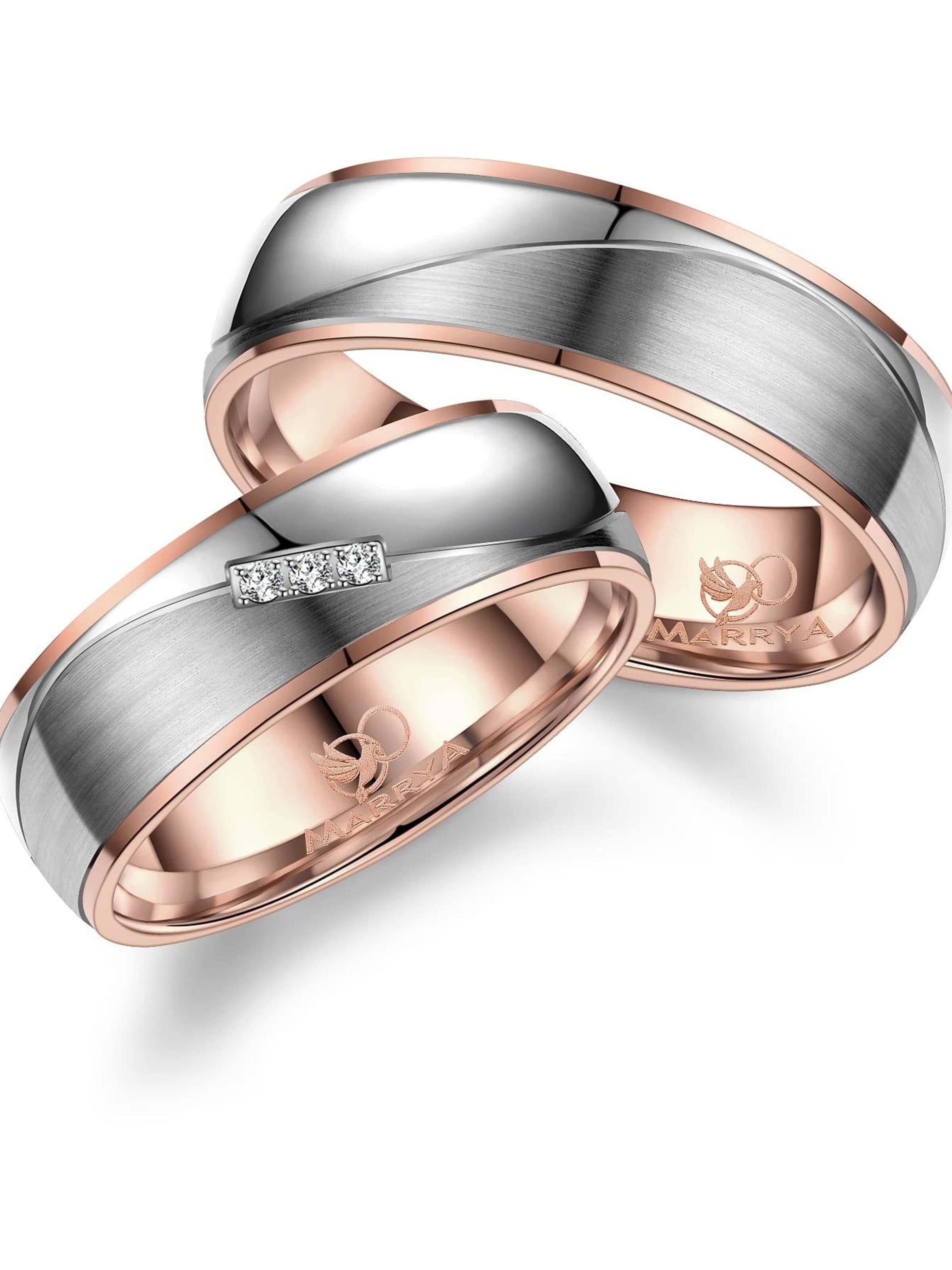 MARRYA Ring 'MARRYA TI-25 Ehering aus Titan' in Zilver: voorkant
