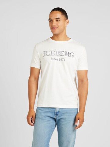ICEBERG T-Shirt in Weiß: Vorderseite