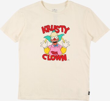 BILLABONG Performance Shirt 'SIMPSONS KRUSTY' in White: front