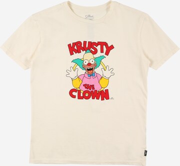 BILLABONG Funktionsshirt 'SIMPSONS KRUSTY' in Weiß: predná strana