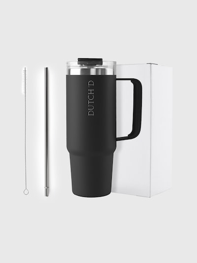 Dutch'D Bidon 'Tumbler 1L' w rozmiarze XS-XL w kolorze jasnoszary / czarnym, Podgląd produktu