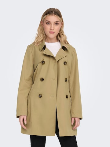 ONLY Between-Seasons Coat in Brown: front