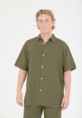 Cruz Regular fit Button Up Shirt 'Micky' in Green: front