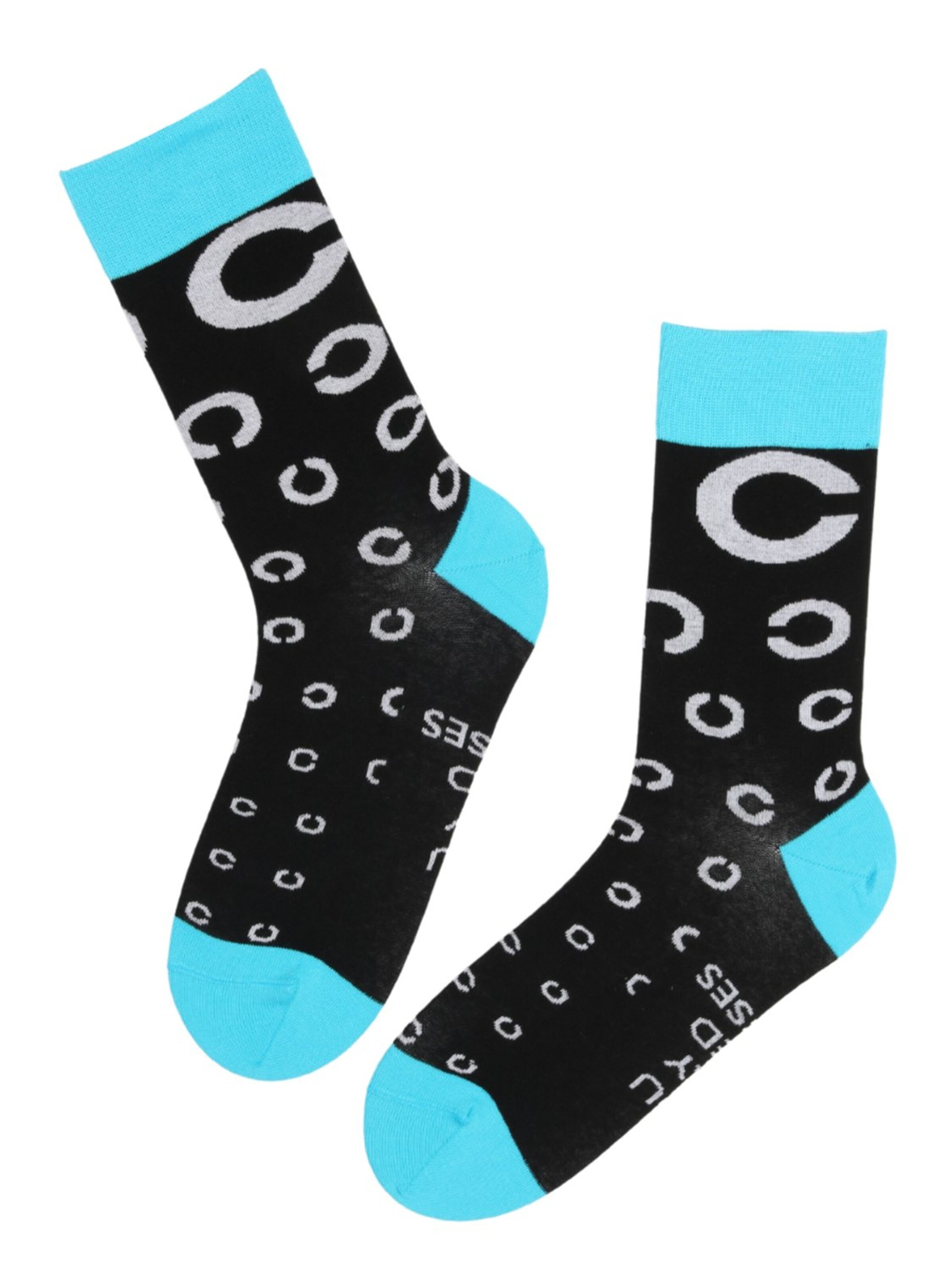 Sokisahtel Sokker 'EYES cotton optometrist socks' i 36-40 i sort, Produktvisning
