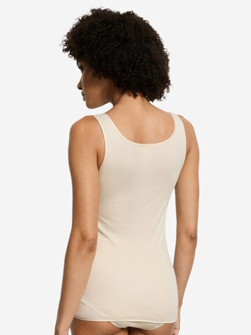 Hanro Undershirt 'Cotton Seamless' in Beige