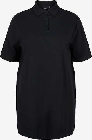 Zizzi Shirt 'Xpola' in Zwart: voorkant