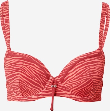 Invisible Hauts de bikini LingaDore en rouge : devant