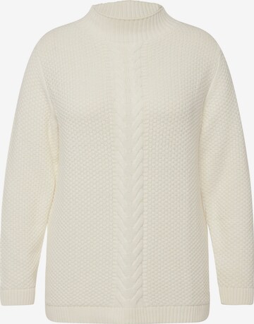 Ulla Popken Sweater in White: front