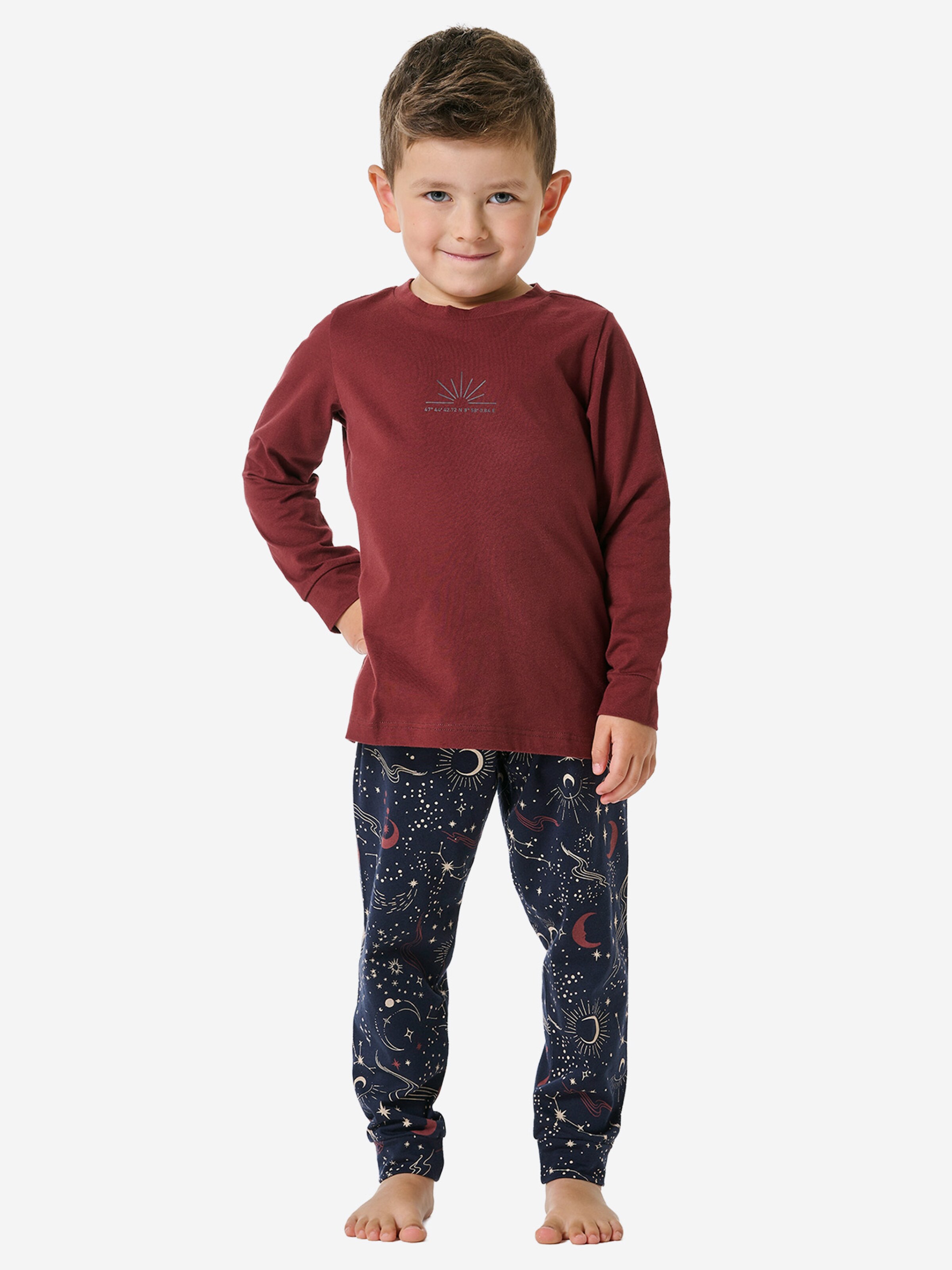 Pyjama ' Family ' SCHIESSER en bleu : devant