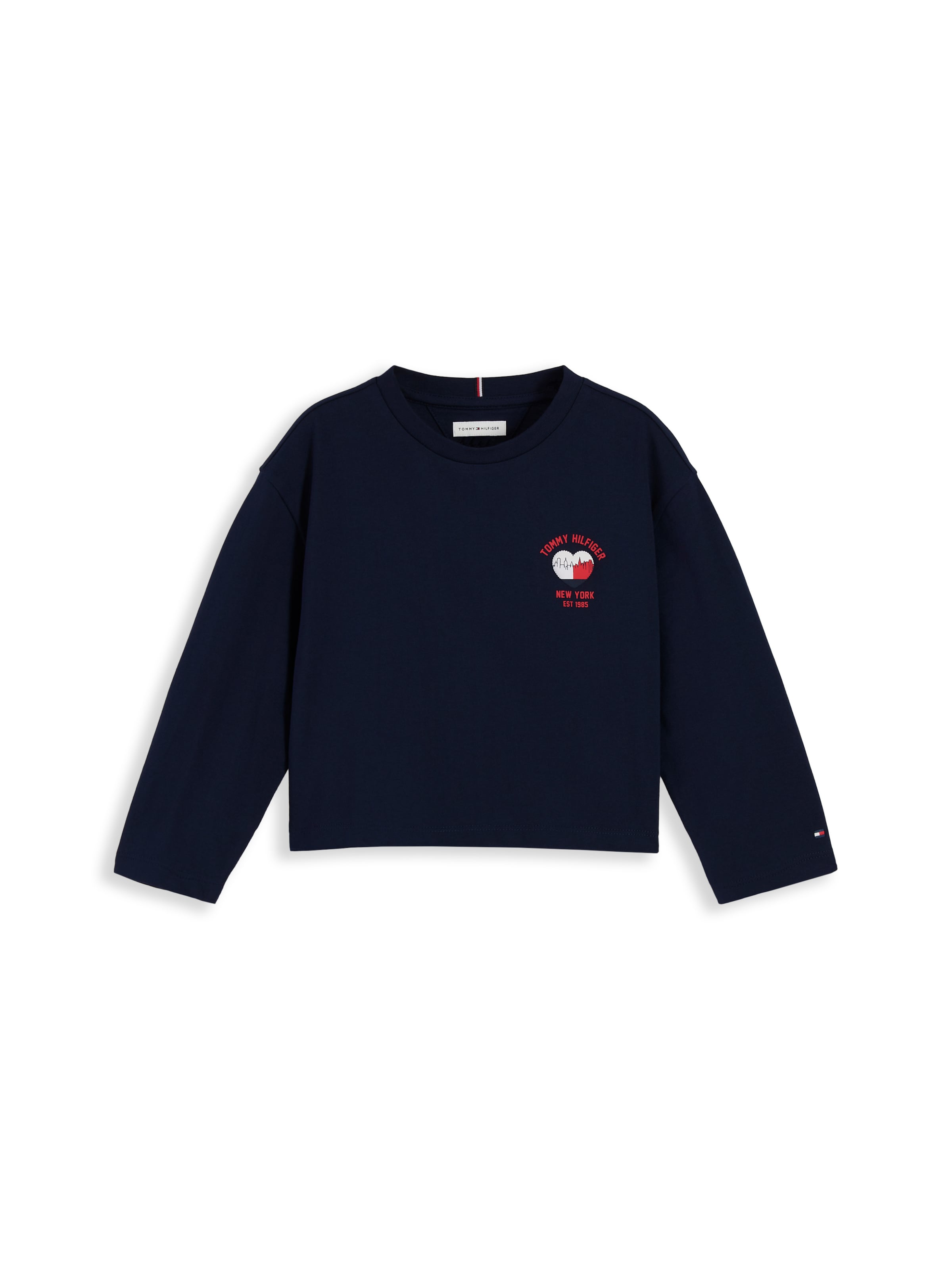 TOMMY HILFIGER T-shirt i blå: framsida