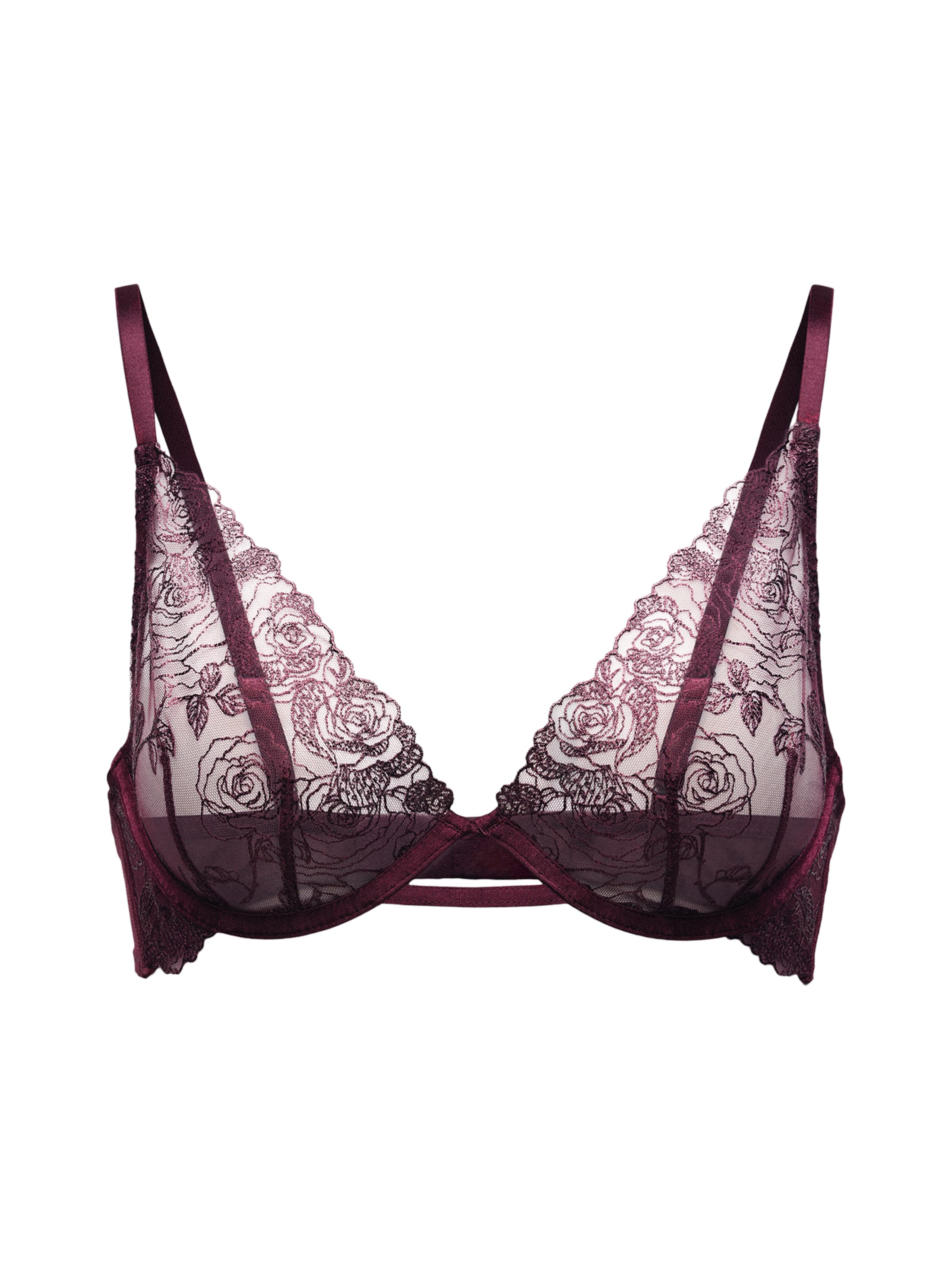 Hunkemöller Rinnahoidja 'HOLLIE', värv punane: eest vaates