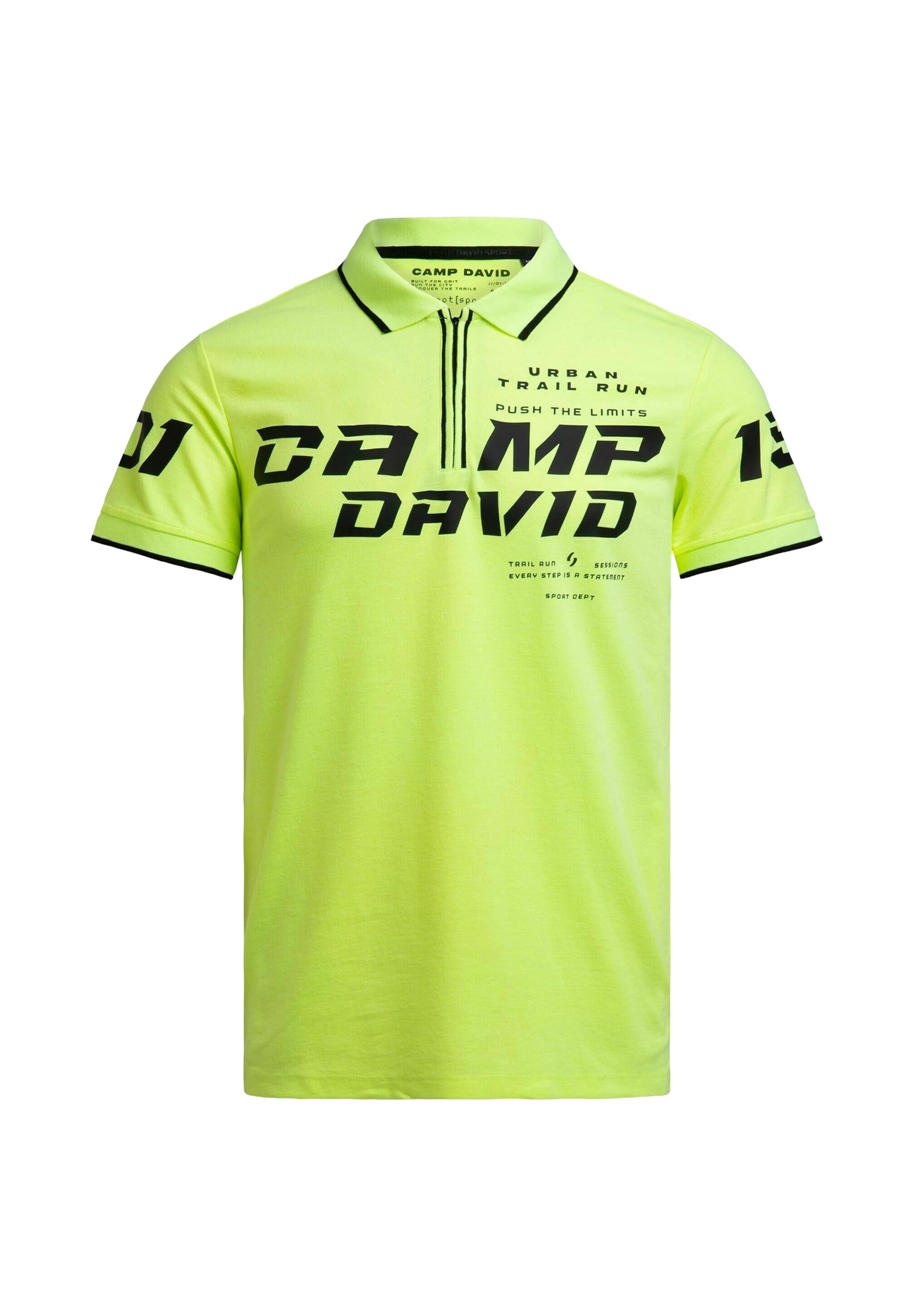 CAMP DAVID T-shirt i gul: framsida