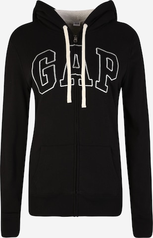 Gap Tall Sweatjacke in Schwarz: predná strana