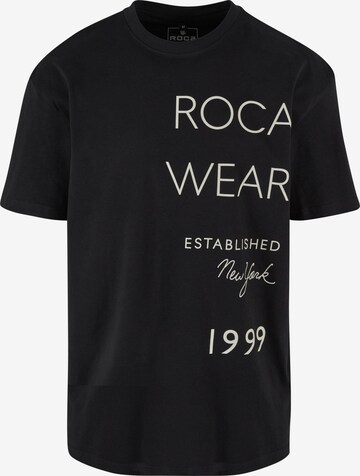 T-Shirt 'ExcuseMe' ROCAWEAR en noir : devant