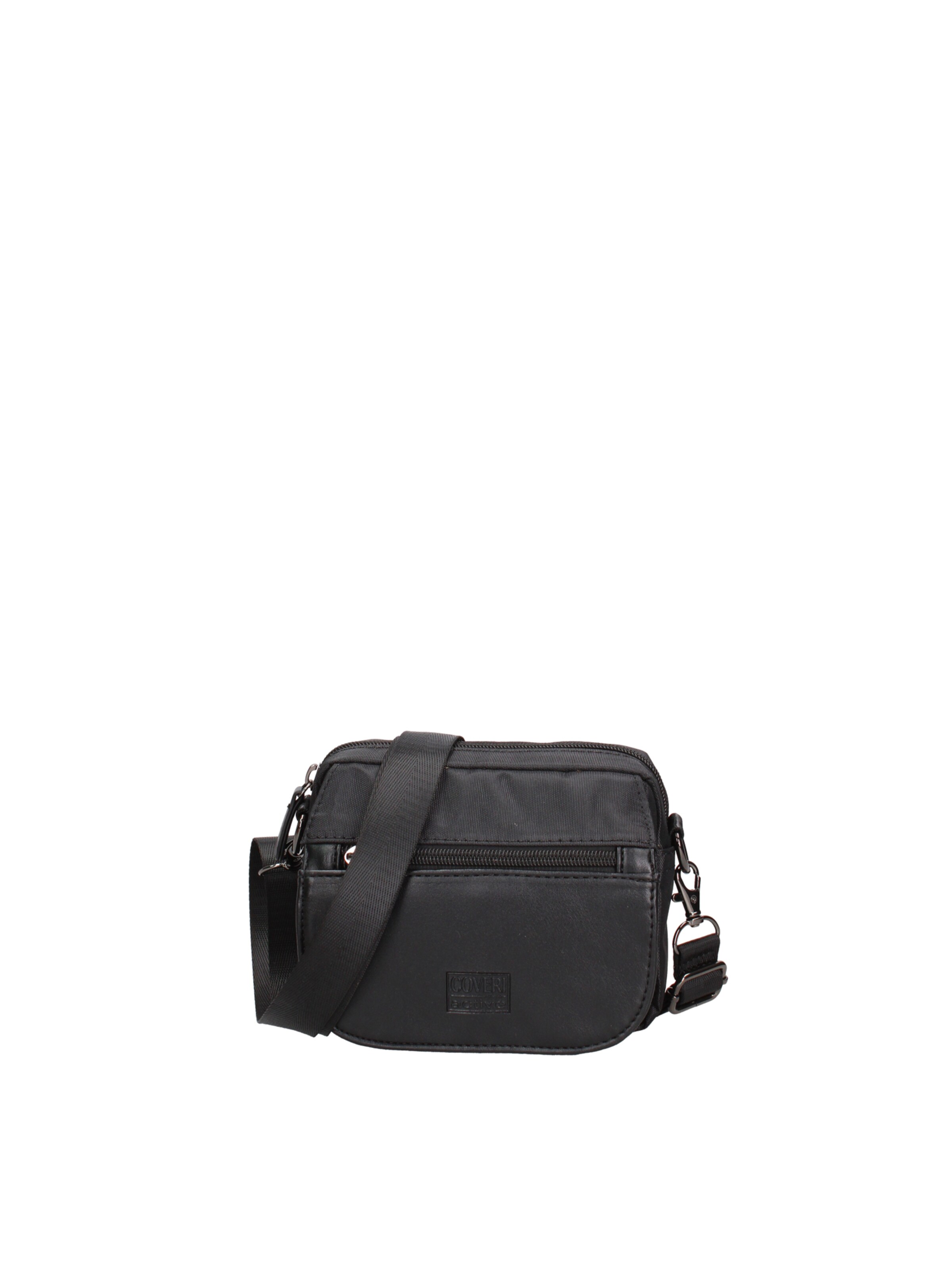 Borsa a tracolla 'Borsa a Tracolla Uomo PVC Chiusura Magnetica Tasche Zip 15x12x5cm' di Coveri Collection in nero: frontale