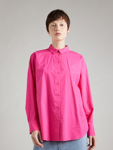 Monki Bluzka w kolorze różowy: przód