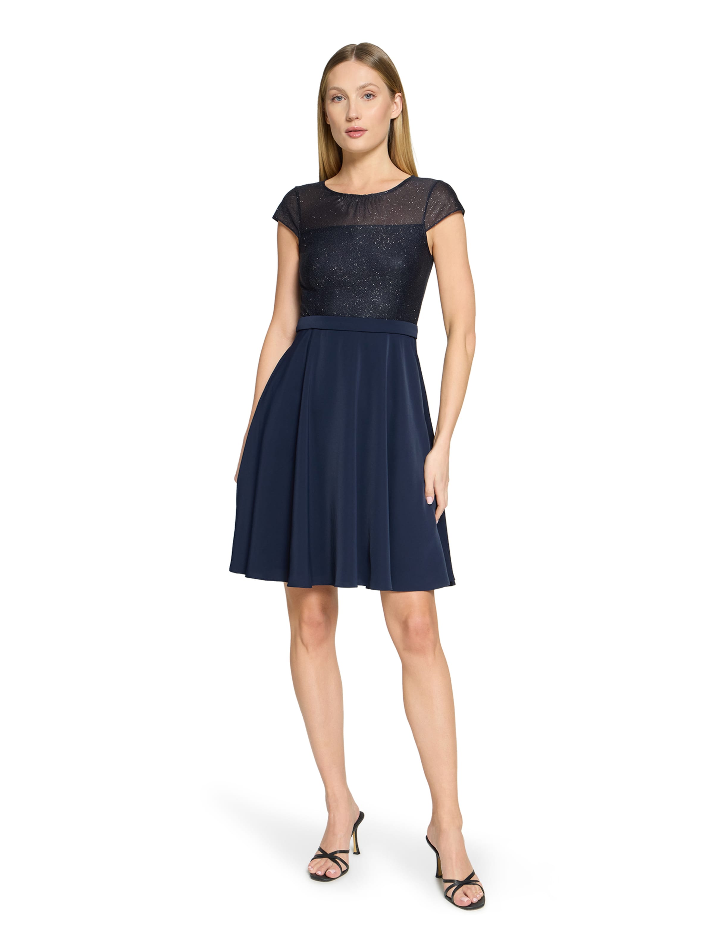 Vera Mont Cocktailjurk in Blauw: voorkant