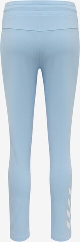 Hummel Slimfit Sportbroek in Blauw