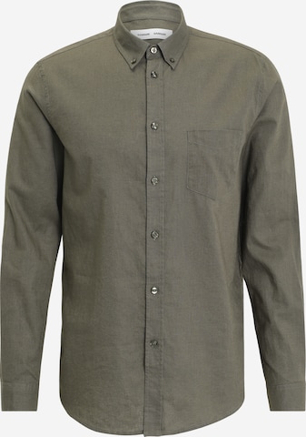 Samsøe Samsøe Regular fit Button Up Shirt 'Liam' in Green: front