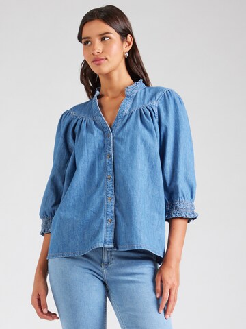 Chemisier 'ONLRaya' ONLY en bleu : devant