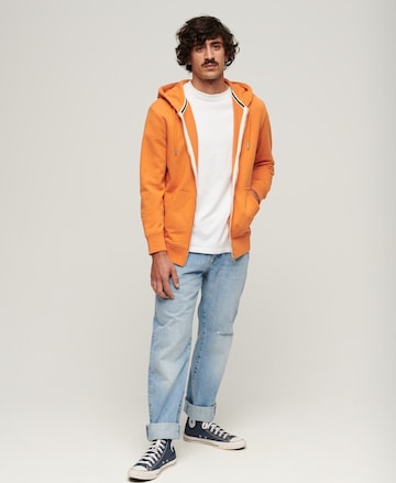 Superdry Zip-Up Hoodie in Orange