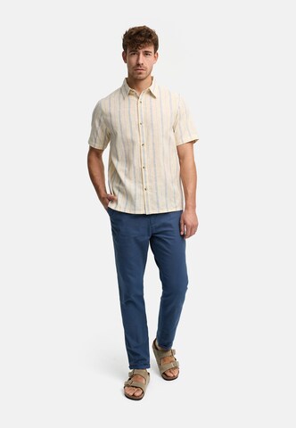 INDICODE JEANS Regular fit Zakelijk overhemd ' INJulio ' in Beige