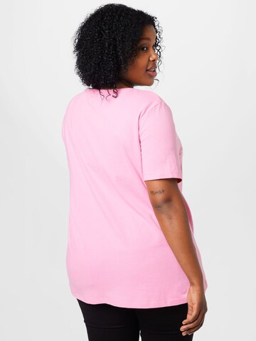ONLY Curve T-Shirt 'TESSA' in Pink