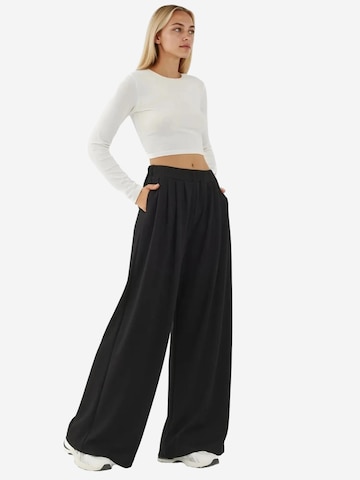 Hiccup Wide Leg Hose in Schwarz