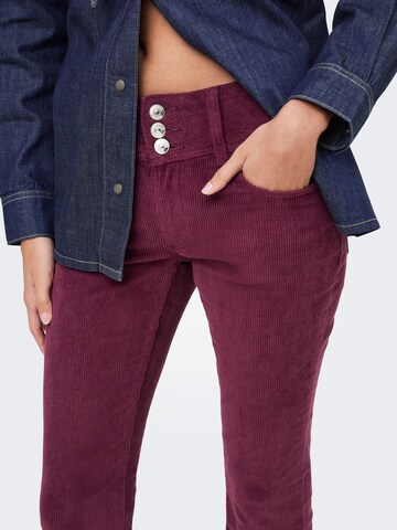 Regular Pantalon ONLY en rouge