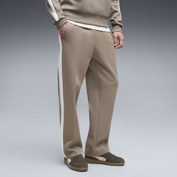 PUMA Loose fit Workout Pants 'T7 ALWAYS ON' in Beige: front