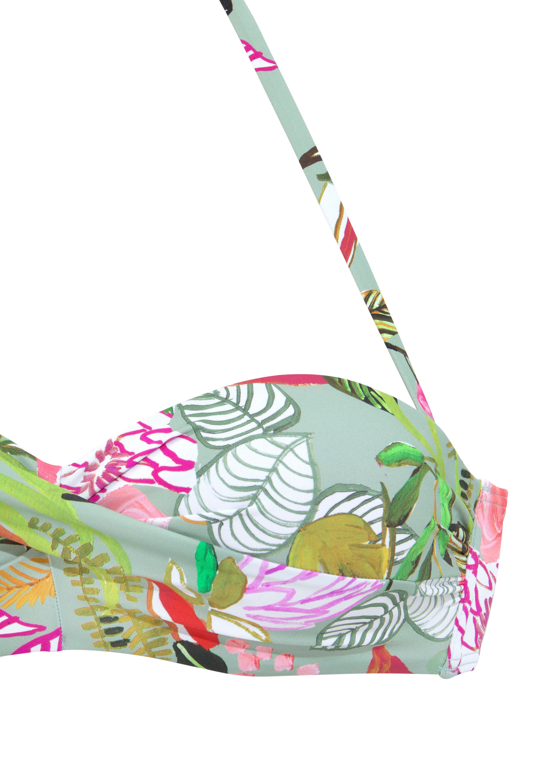 s.Oliver Bandeau Bikinitop in Grün