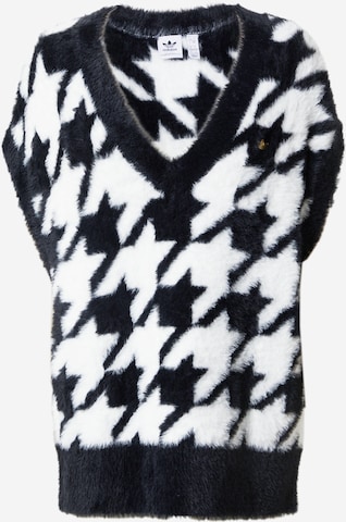 ADIDAS ORIGINALS Sweater 'Houndstooth' in Black: front