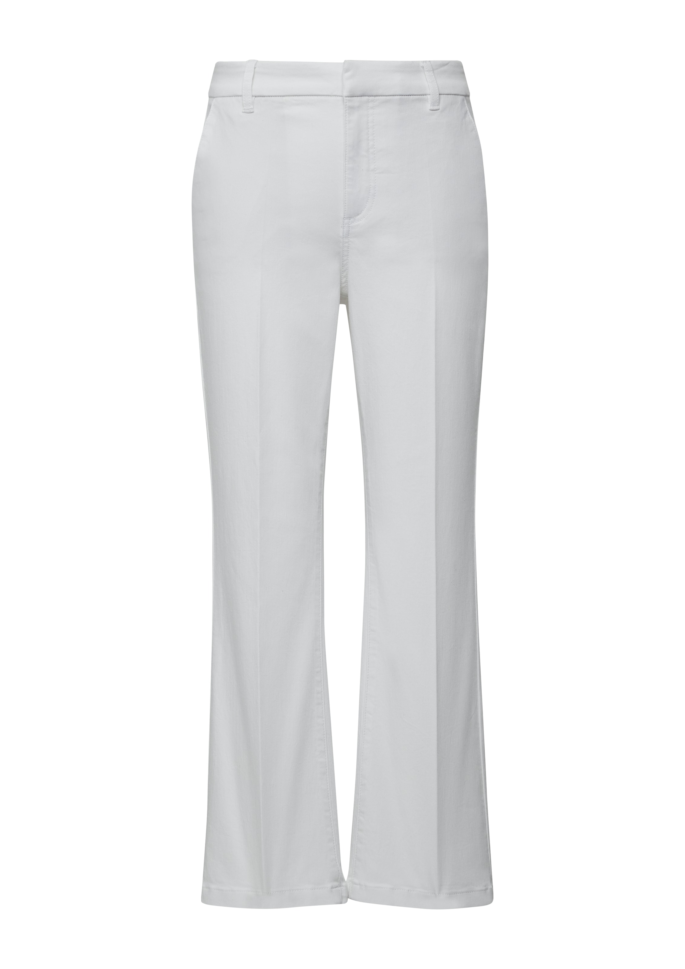 balts COMMA Plati gali Buktētas bikses: no priekšpuses