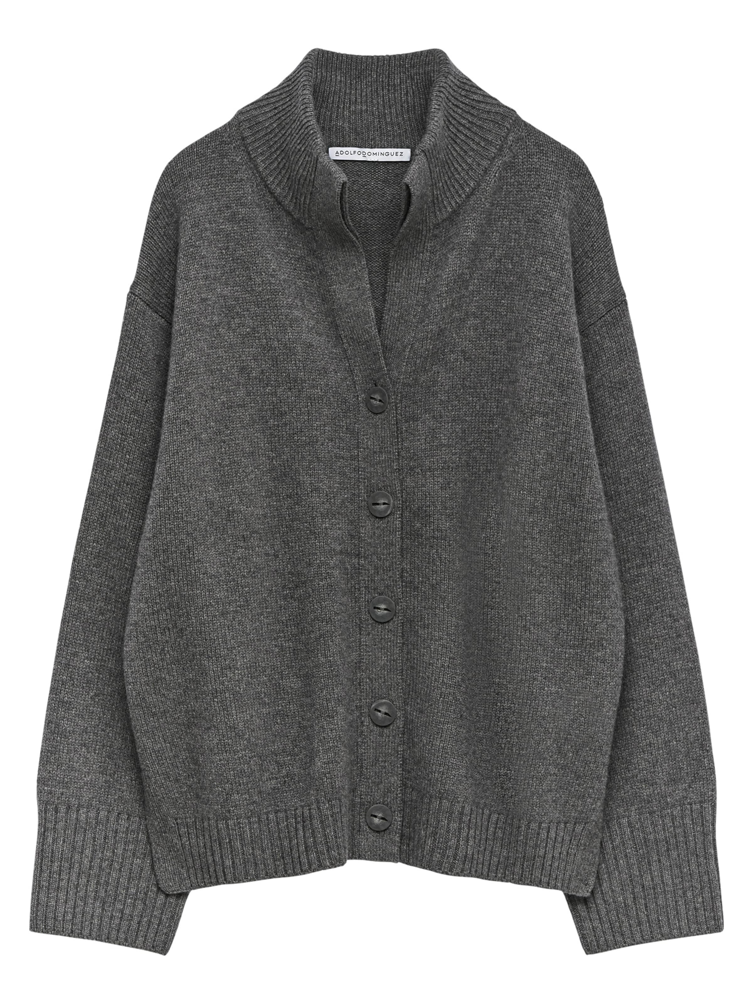Adolfo Dominguez Cardigan en gris, Vue avec produit