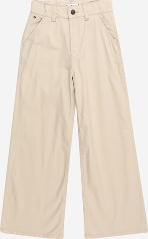 Loosefit Pantaloni 'Essential' di TOMMY HILFIGER in beige: frontale