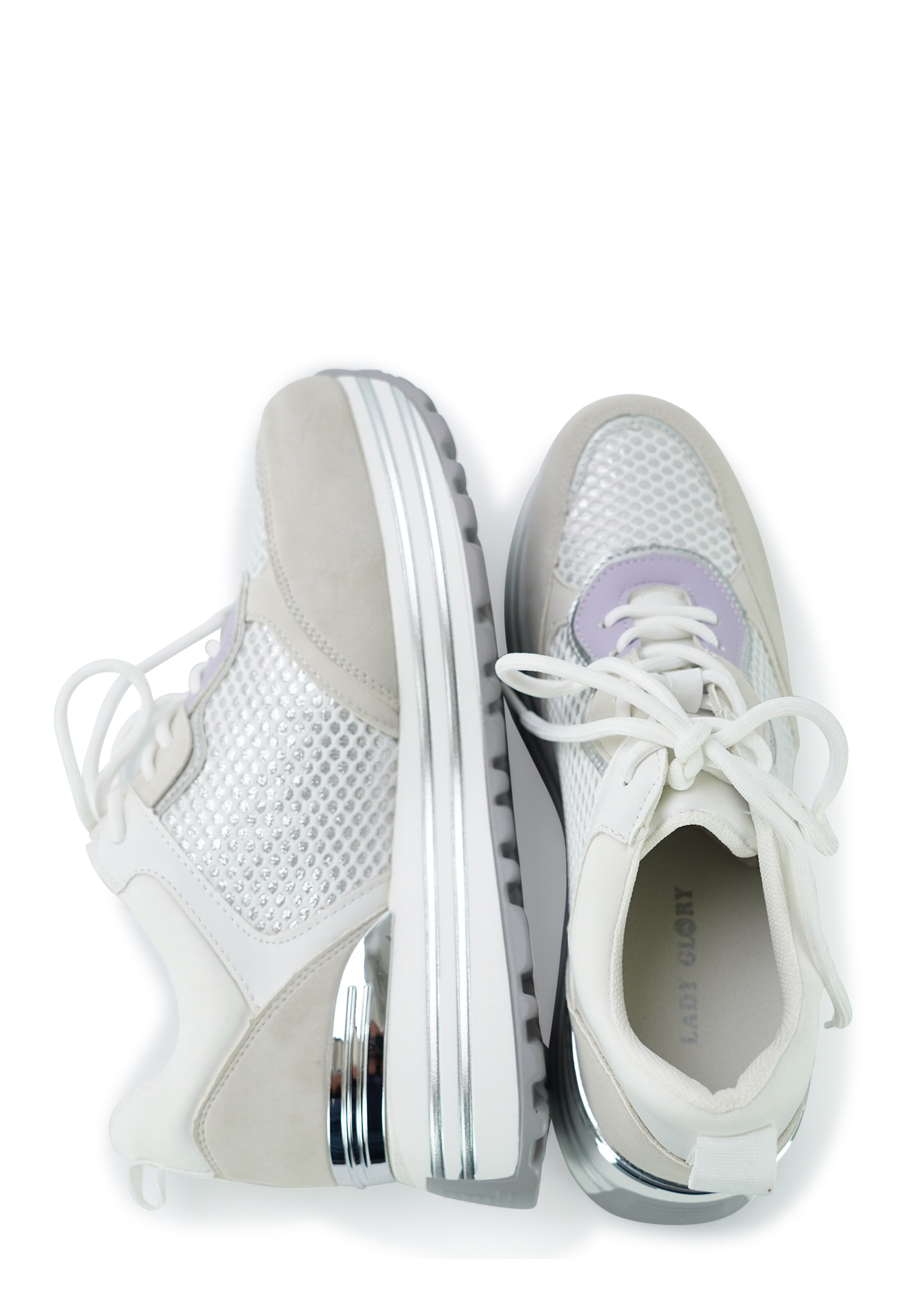 Lady Glory Platform trainers 'MAGALI' in White