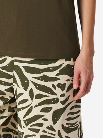 SCHIESSER Pajama 'Selected Premium' in Green