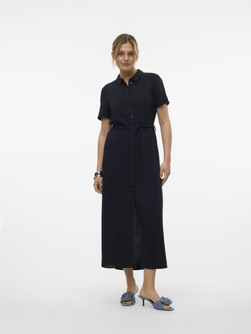 VERO MODA Платье-рубашка 'VMEasy Joy' в Черный: спереди