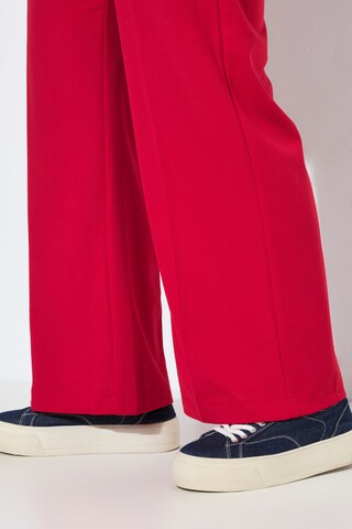 MIAMODA Wide Leg Hose in Rot