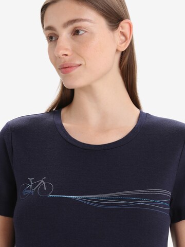 ICEBREAKER - Camiseta funcional 'Tech Lite II Cadence Paths' en azul