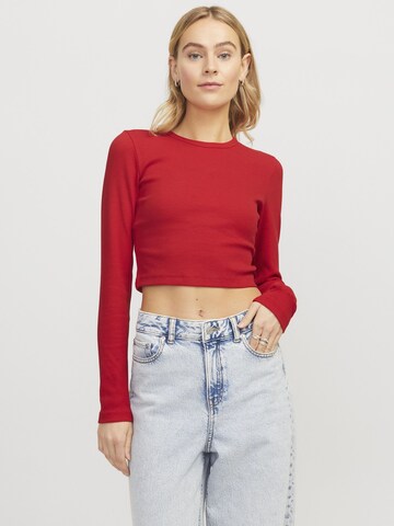 Tricou 'JXFELINE' de la JJXX pe roșu: față