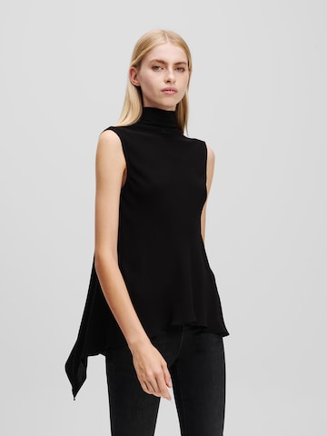 Camicia da donna di Karl Lagerfeld in nero: frontale