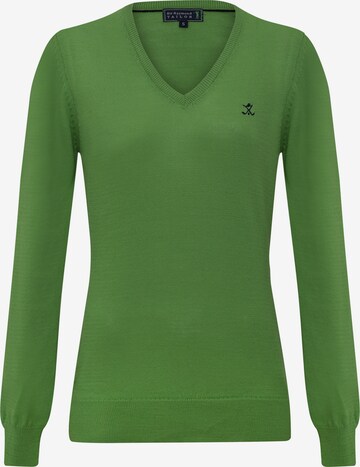 Sir Raymond Tailor Sweater 'Verty' in Green: front